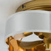 Vaczon 13 Inch Golden Flush Mount Ceiling Fan with Light and Remote Control - Sweatfully