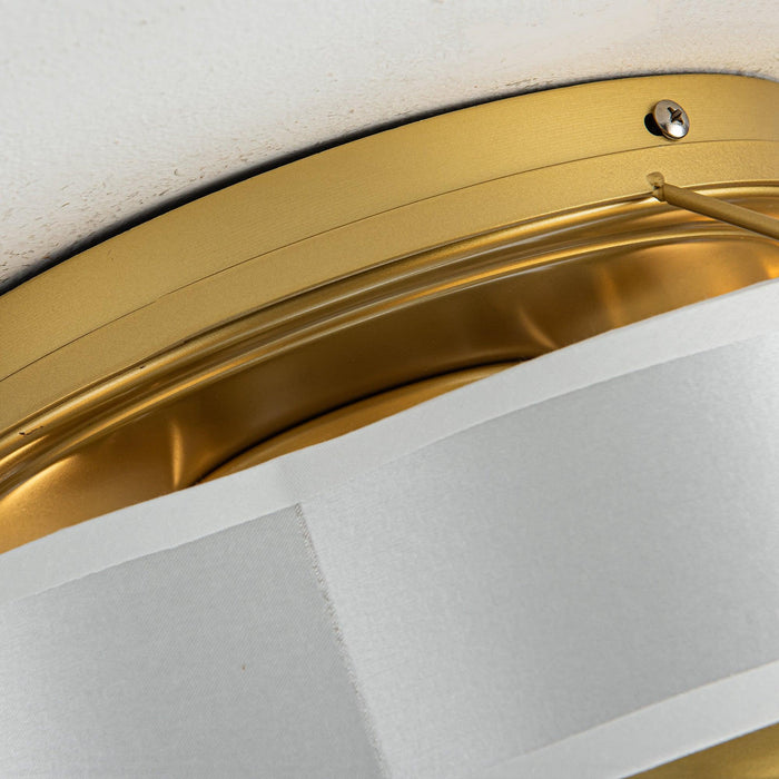 Vaczon 13 Inch Golden Flush Mount Ceiling Fan with Light and Remote Control - Sweatfully