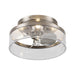 13" Flush Mount Reversible Ceiling Fan with Lighting and Remote Control - Sweatfully