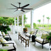 65" Industrial DC Motor Downrod Mount Ceiling Fan with Lighting and Remote Control - Sweatfully