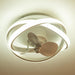 Vaczon 13" Flush Mount Caged Fan with Light and Remote Control - Sweatfully