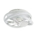 Vaczon 13" Flush Mount Caged Fan with Light and Remote Control - Sweatfully