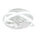Vaczon 13" Flush Mount Caged Fan with Light and Remote Control - Sweatfully