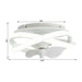Vaczon 13" Flush Mount Caged Fan with Light and Remote Control - Sweatfully