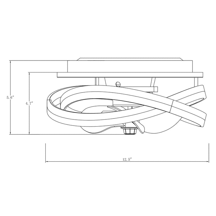 Vaczon 13" Flush Mount Caged Fan with Light and Remote Control - Sweatfully