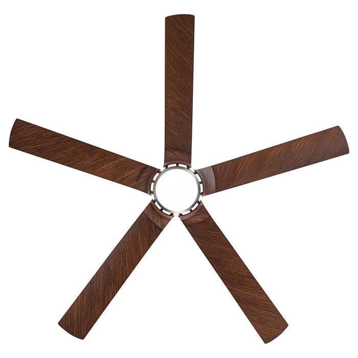 65" Fury Farmhouse DC Motor Downrod Mount Ceiling Fan with Lighting and Remote Control - Sweatfully