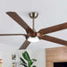 65" Fury Farmhouse DC Motor Downrod Mount Ceiling Fan with Lighting and Remote Control - Sweatfully