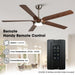 65" Fury Farmhouse DC Motor Downrod Mount Ceiling Fan with Lighting and Remote Control - Sweatfully