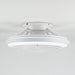 20" Ikon Modern DC Motor Flush Mount Reversible Ceiling Fan with Lighting and Remote Control - Sweatfully