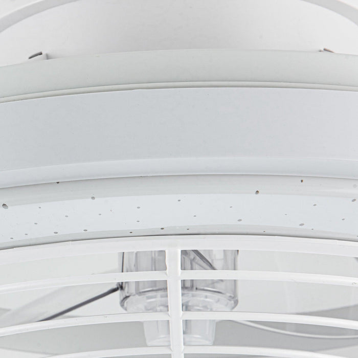 20" Ikon Modern DC Motor Flush Mount Reversible Ceiling Fan with Lighting and Remote Control - Sweatfully
