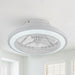 20" Ikon Modern DC Motor Flush Mount Reversible Ceiling Fan with Lighting and Remote Control - Sweatfully