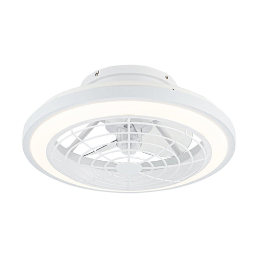 20" Ikon Modern DC Motor Flush Mount Reversible Ceiling Fan with Lighting and Remote Control - Sweatfully