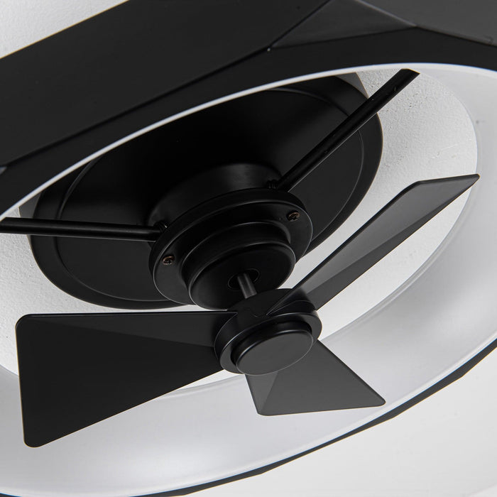 19" Britton Flush Mount Reversible Ceiling Fan with Remote Control - Sweatfully