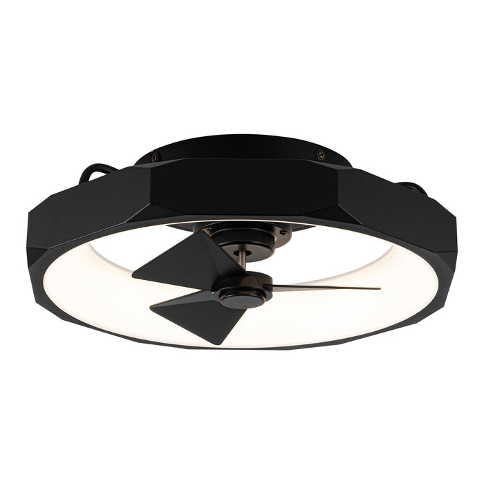 19" Britton Flush Mount Reversible Ceiling Fan with Remote Control - Sweatfully