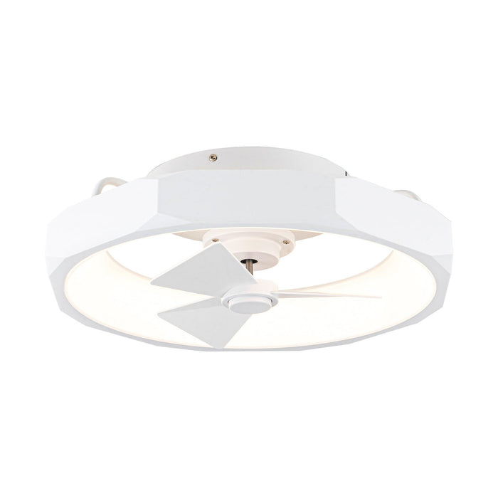 19" Britton Flush Mount Reversible Ceiling Fan with Remote Control - Sweatfully