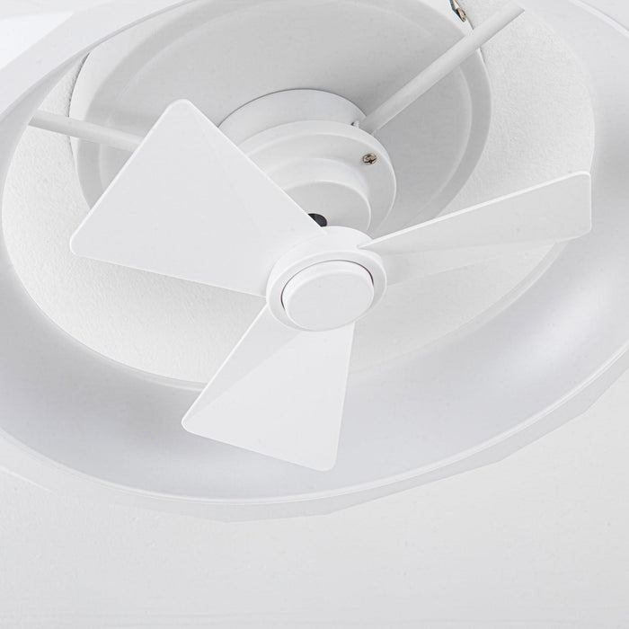 19" Britton Flush Mount Reversible Ceiling Fan with Remote Control - Sweatfully