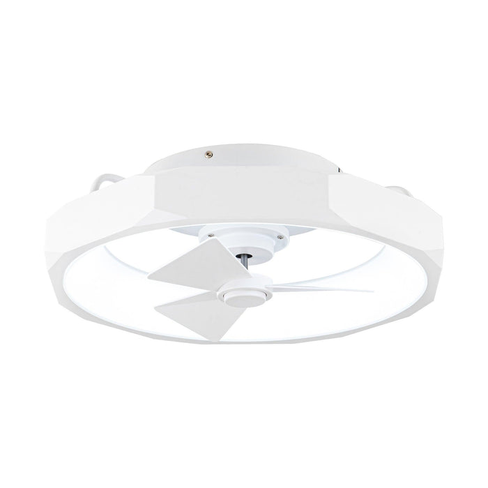 19" Britton Flush Mount Reversible Ceiling Fan with Remote Control - Sweatfully