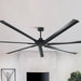 84 Inch 100 Inch Silent Storm Extra Large Ceiling Fan with Remote Control - Sweatfully