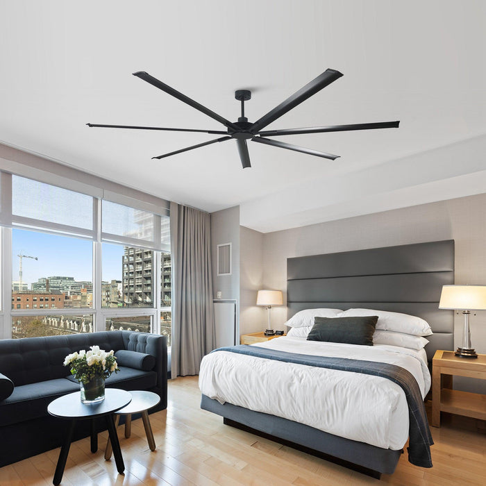 84 Inch 100 Inch Silent Storm Extra Large Ceiling Fan with Remote Control - Sweatfully