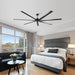 84 Inch 100 Inch Silent Storm Extra Large Ceiling Fan with Remote Control - Sweatfully