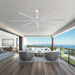 84 Inch 100 Inch Silent Storm Extra Large Ceiling Fan with Remote Control - Sweatfully