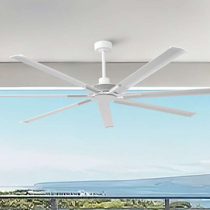 84 Inch 100 Inch Silent Storm Extra Large Ceiling Fan with Remote Control - Sweatfully