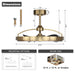 27" Arthur Industrial DC Motor Downrod Mount Ceiling Fan with Lighting and Remote Control - Sweatfully