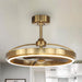 27" Arthur Industrial DC Motor Downrod Mount Ceiling Fan with Lighting and Remote Control - Sweatfully