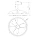 27" Arthur Industrial DC Motor Downrod Mount Ceiling Fan with Lighting and Remote Control - Sweatfully