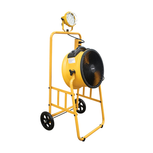 XPOWER FA-300K6 Warehouse Dock Cooling Fan Kit + L-30 LED Spotlight + 300T Mobile Trolley - Sweatfully