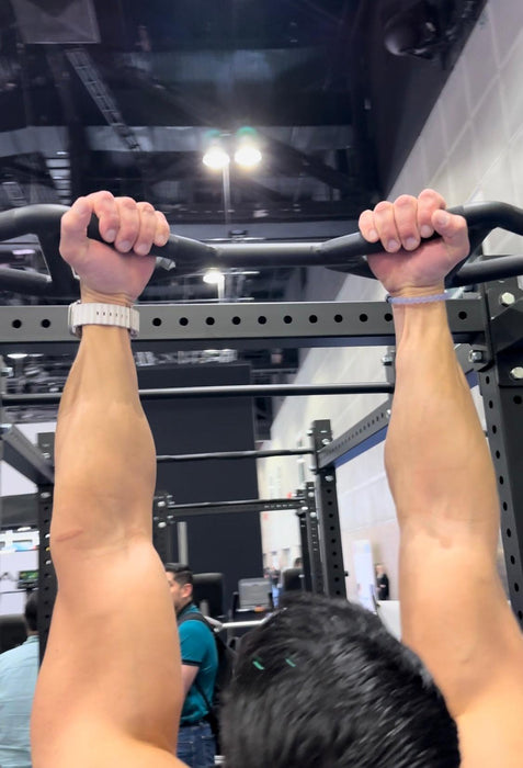TGrip Commercial 14' Wall Mount Rig - 3x3 Steel - Functional Multi-Grip Pull-Up - Sandwich Style J-Hooks - Sweatfully
