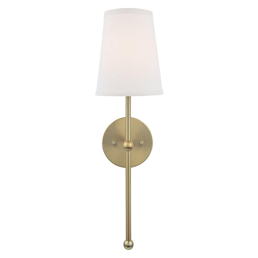 Finley 1-Light Satin Gold Dimmable Bathroom Wall Sconce - Sweatfully