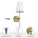 Finley 1-Light Satin Gold Dimmable Bathroom Wall Sconce - Sweatfully
