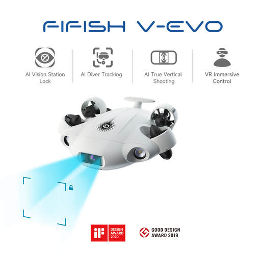 Qysea Fifish V-EVO Underwater Camera ROV - Sweatfully