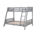 Solid Wood Twin / Full Bunk Bed with Reversible Angled Ladder and Underbed Drawers - Sweatfully