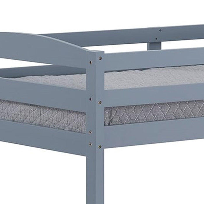 Transitional Solid Hardwood Twin over Twin Bunk Bed, Patented Insert & Lock Joint for Extra Safety for Kids - Sweatfully