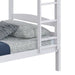 Transitional Solid Hardwood Twin over Twin Bunk Bed, Patented Insert & Lock Joint for Extra Safety for Kids - Sweatfully