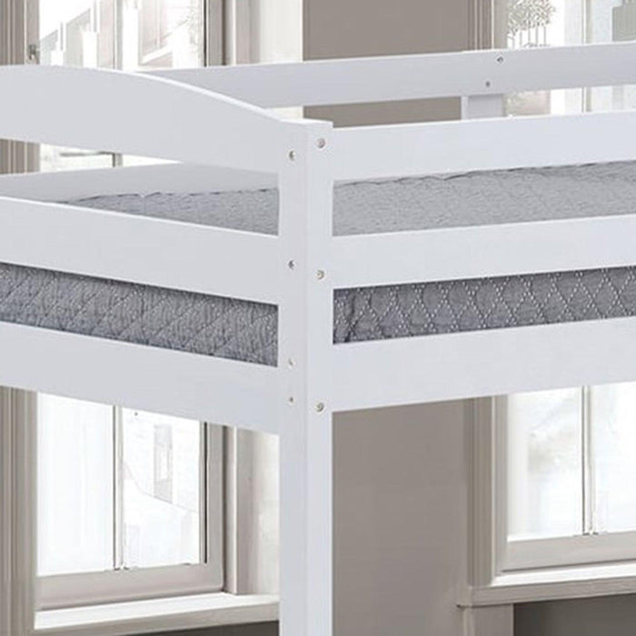 Transitional Solid Hardwood Twin over Twin Bunk Bed, Patented Insert & Lock Joint for Extra Safety for Kids - Sweatfully
