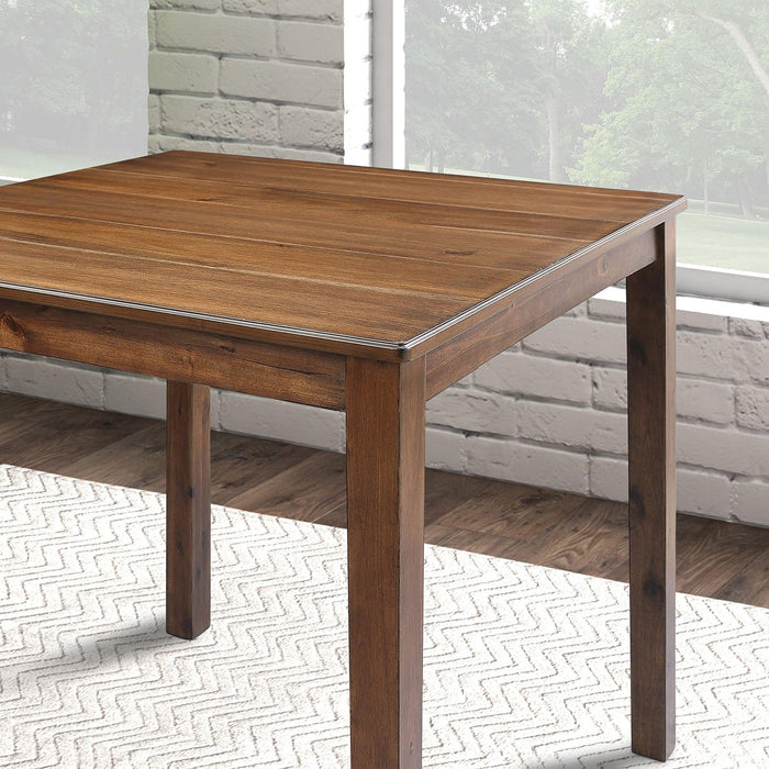36"H Solid Rubberwood and Wood Veneer 5-Piece Counter Ht. Table Set - Sweatfully