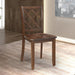 48"W Solid Rubberwood 5-Piece Dining Table Set with Diamond Chair Back - Sweatfully