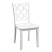 48"W Solid Rubberwood 5-Piece Dining Table Set with Diamond Chair Back - Sweatfully