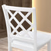 48"W Solid Rubberwood 5-Piece Dining Table Set with Diamond Chair Back - Sweatfully