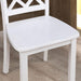 48"W Solid Rubberwood 5-Piece Dining Table Set with Diamond Chair Back - Sweatfully