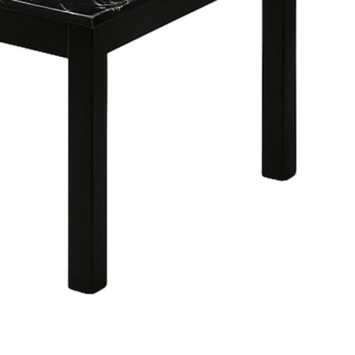 Findlay 3-Piece 47.5 in. Rectangle Faux Marble Top Coffee Table Set with Solid Wood Legs - Sweatfully