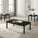 Findlay 3-Piece 47.5 in. Rectangle Faux Marble Top Coffee Table Set with Solid Wood Legs - Sweatfully