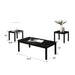 Findlay 3-Piece 47.5 in. Rectangle Faux Marble Top Coffee Table Set with Solid Wood Legs - Sweatfully