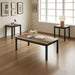 Findlay 3-Piece 47.5 in. Rectangle Faux Marble Top Coffee Table Set with Solid Wood Legs - Sweatfully