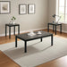 Findlay 3-Piece 47.5 in. Rectangle Faux Marble Top Coffee Table Set with Solid Wood Legs - Sweatfully