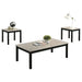 Findlay 3-Piece 47.5 in. Rectangle Faux Marble Top Coffee Table Set with Solid Wood Legs - Sweatfully