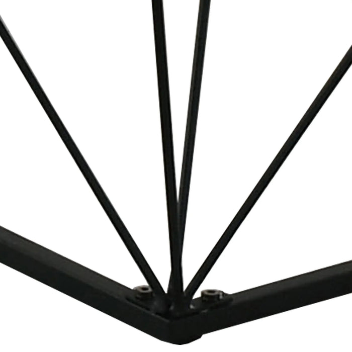 Whetstone 31.5" 3-Piece Coffee Table Set with Angular & Geometric Metal Base - Sweatfully
